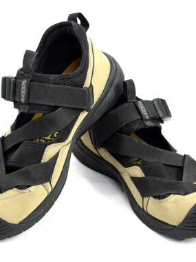 KEEN Zerraport Trail Timberwolf & Black Sandals 1026094 Hybrid Sandals Men US 11